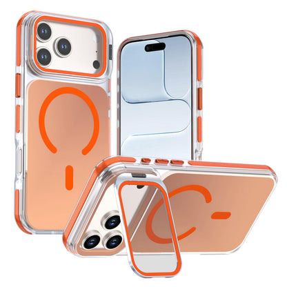 For iPhone 17 Pro Max Chameleon Gen2 Lens Cover Kickstand Magnetic Phone Case - Orange - EDA010044517B