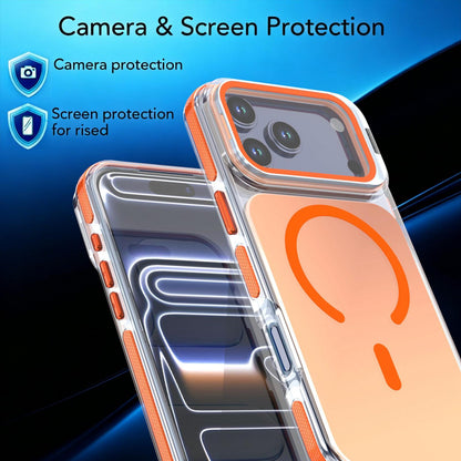 For iPhone 17 Pro Max Chameleon Gen2 Lens Cover Kickstand Magnetic Phone Case - Orange - EDA010044517B