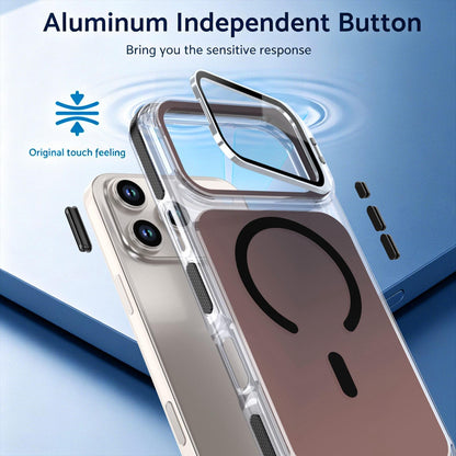 For iPhone 17 Pro Max Chameleon Gen2 Lens Cover Kickstand Magnetic Phone Case - Black - EDA010044517C