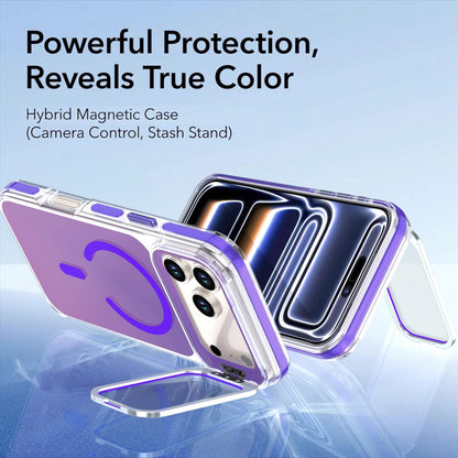 For iPhone 17 Pro Max Chameleon Gen2 Lens Cover Kickstand Magnetic Phone Case - Purple - EDA010044517D