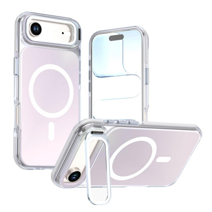 For iPhone Air Chameleon Gen2 Lens Cover Kickstand Magnetic Phone Case - White - EDA010044520A