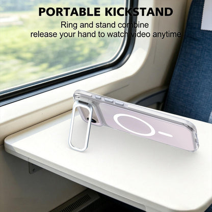 For iPhone Air Chameleon Gen2 Lens Cover Kickstand Magnetic Phone Case - White - EDA010044520A