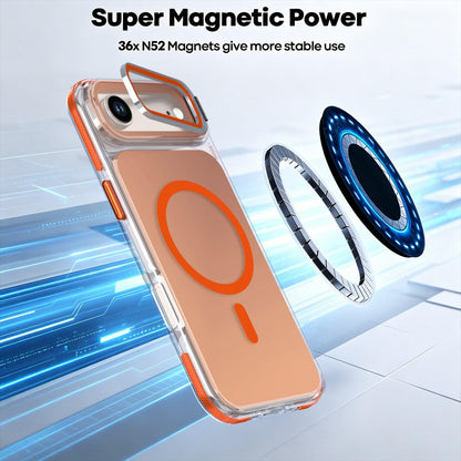 For iPhone Air Chameleon Gen2 Lens Cover Kickstand Magnetic Phone Case - Orange - EDA010044520B