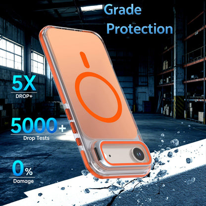 For iPhone Air Chameleon Gen2 Lens Cover Kickstand Magnetic Phone Case - Orange - EDA010044520B