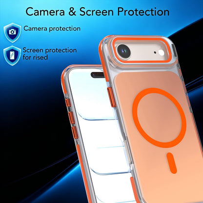 For iPhone Air Chameleon Gen2 Lens Cover Kickstand Magnetic Phone Case - Orange - EDA010044520B