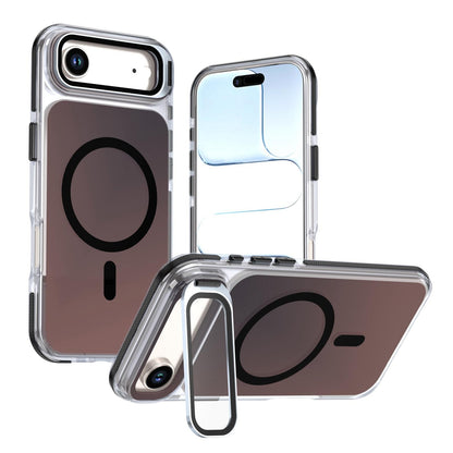 For iPhone Air Chameleon Gen2 Lens Cover Kickstand Magnetic Phone Case - Black - EDA010044520C