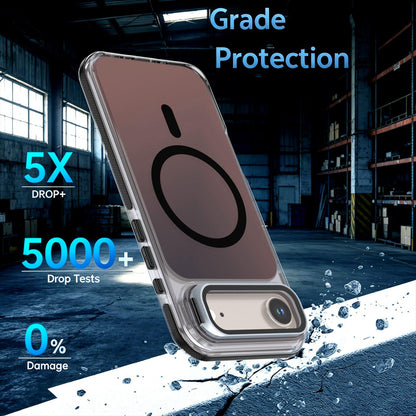 For iPhone Air Chameleon Gen2 Lens Cover Kickstand Magnetic Phone Case - Black - EDA010044520C