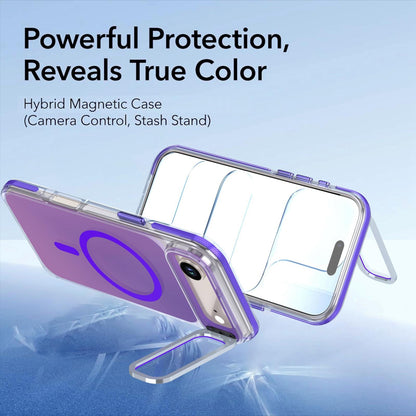 For iPhone Air Chameleon Gen2 Lens Cover Kickstand Magnetic Phone Case - Purple - EDA010044520D