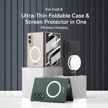For Galaxy Z Fold8 5G GKK Integrated Ultra-thin Full Cover Magnetic Phone Case(Green)