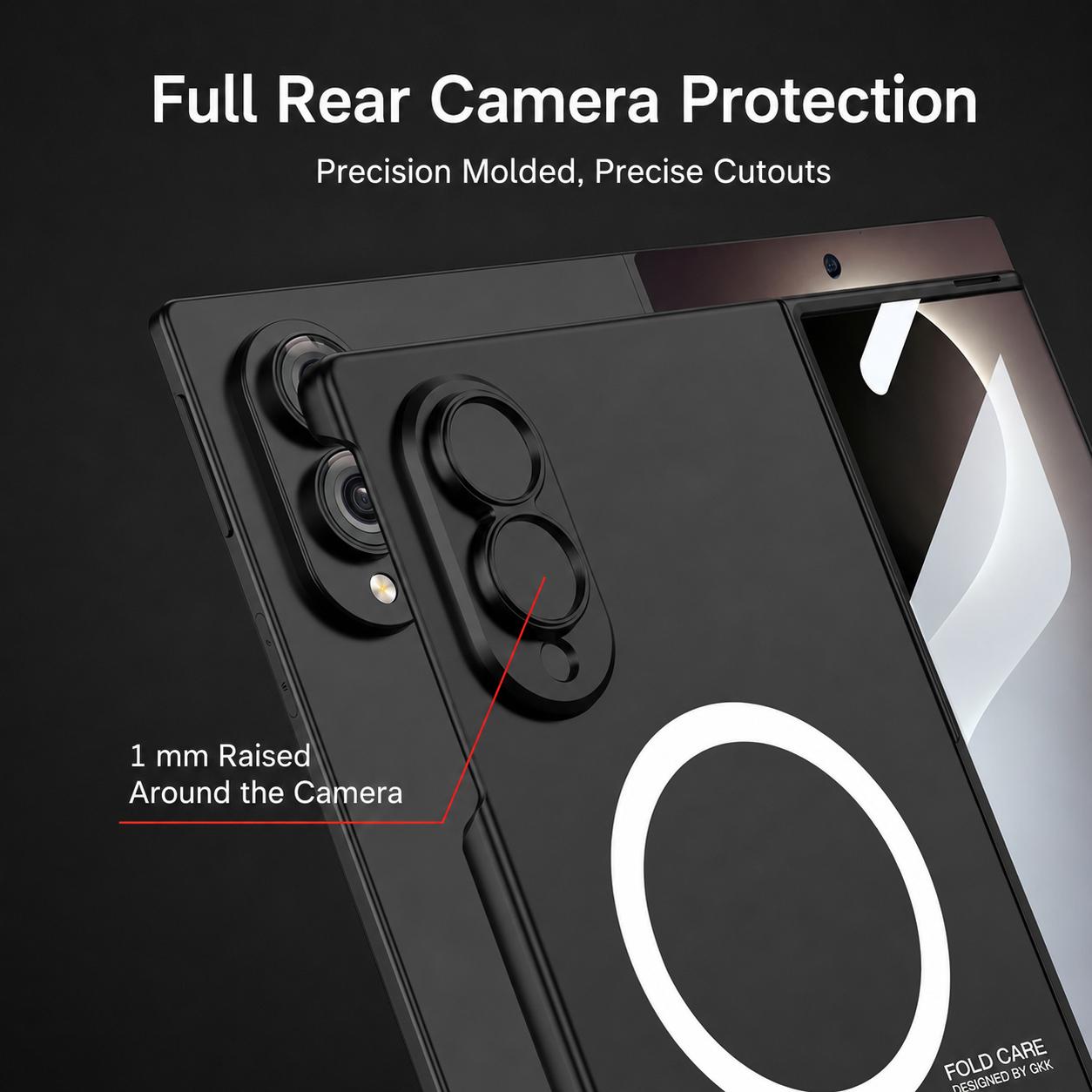 For Galaxy Z Fold8 5G GKK Integrated Ultra-thin Full Cover Magnetic Phone Case(Green)