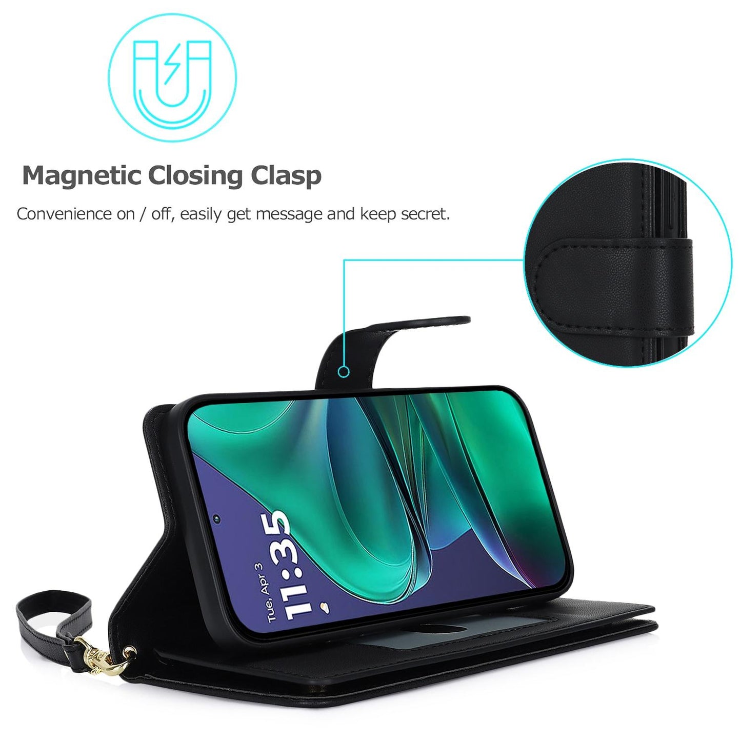 For Motorola Moto G Stylus 2025 / Edge 60 Stylus Multi-Card Wallet RFID Leather Phone Case(Black)