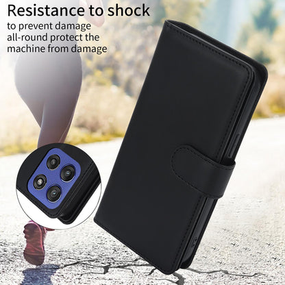 For Motorola Moto G Stylus 2025 / Edge 60 Stylus Multi-Card Wallet RFID Leather Phone Case(Black)