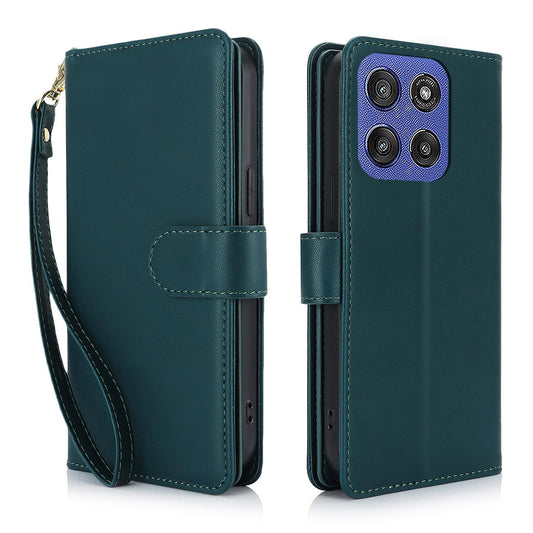 For Motorola Moto G Stylus 2025 / Edge 60 Stylus Multi-Card Wallet RFID Leather Phone Case(Green)