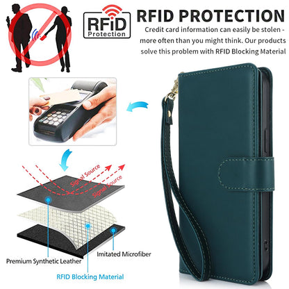 For Motorola Moto G Stylus 2025 / Edge 60 Stylus Multi-Card Wallet RFID Leather Phone Case(Green)