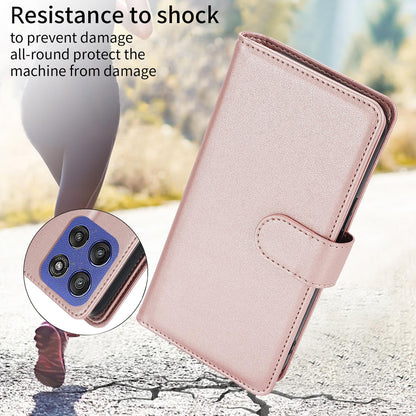 For Motorola Moto G Stylus 2025 / Edge 60 Stylus Multi-Card Wallet RFID Leather Phone Case(Rose Gold)