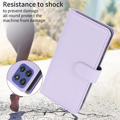 For Motorola Moto G Stylus 2025 / Edge 60 Stylus Multi-Card Wallet RFID Leather Phone Case(Light Purple)