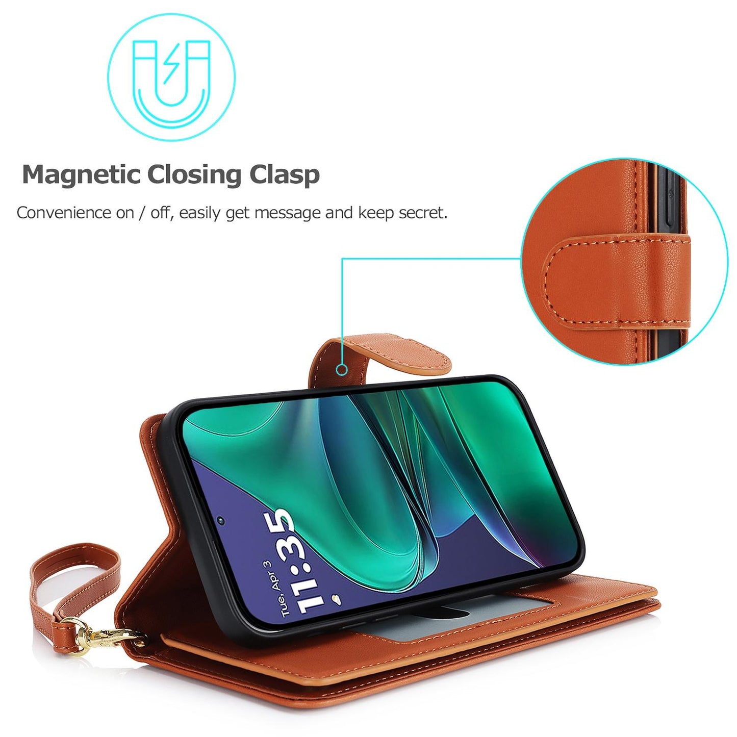 For Motorola Moto G Stylus 2025 / Edge 60 Stylus Multi-Card Wallet RFID Leather Phone Case(Brown)