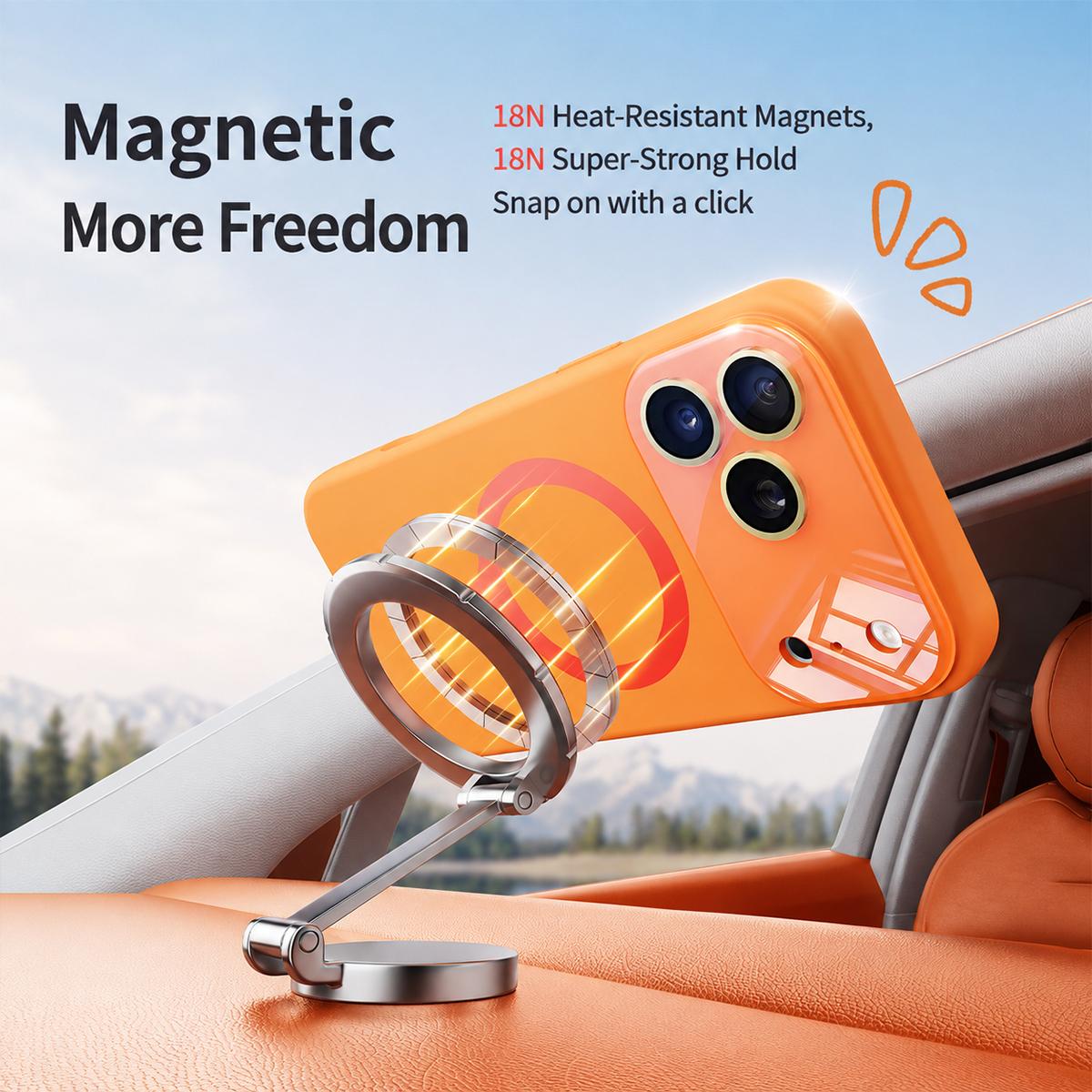 For iPhone 16 Pro Max Liquid Silicone Magnetic Camera Full Coverage Phone Case - Green - EDA010047704B