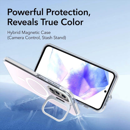 For Galaxy A36 / A56 / A37 5G Chameleon Gen2 Lens Cover Kickstand Magnetic Phone Case - White - EDA010048710A