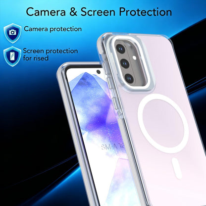 For Galaxy A36 / A56 / A37 5G Chameleon Gen2 Lens Cover Kickstand Magnetic Phone Case - White - EDA010048710A