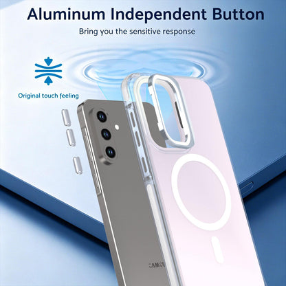 For Galaxy A36 / A56 / A37 5G Chameleon Gen2 Lens Cover Kickstand Magnetic Phone Case - White - EDA010048710A