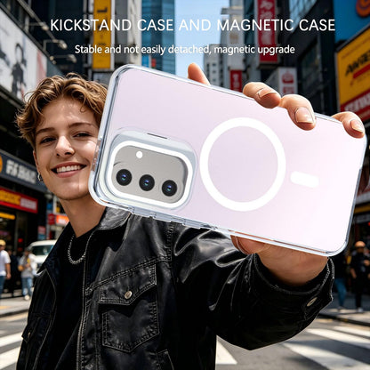 For Galaxy A36 / A56 / A37 5G Chameleon Gen2 Lens Cover Kickstand Magnetic Phone Case - White - EDA010048710A