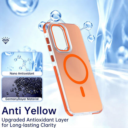 For Galaxy A36 / A56 / A37 5G Chameleon Gen2 Lens Cover Kickstand Magnetic Phone Case - Orange - EDA010048710B