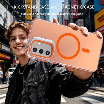 For Galaxy A36 / A56 / A37 5G Chameleon Gen2 Lens Cover Kickstand Magnetic Phone Case - Orange - EDA010048710B