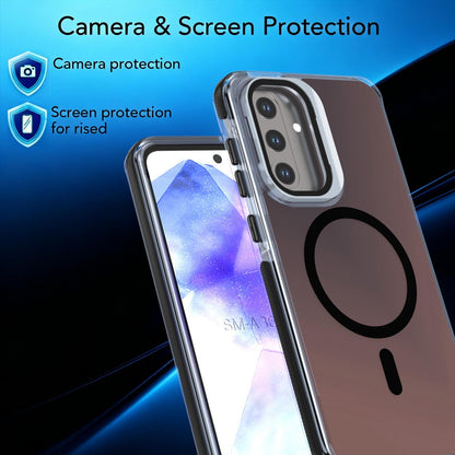 For Galaxy A36 / A56 / A37 5G Chameleon Gen2 Lens Cover Kickstand Magnetic Phone Case - Black - EDA010048710C