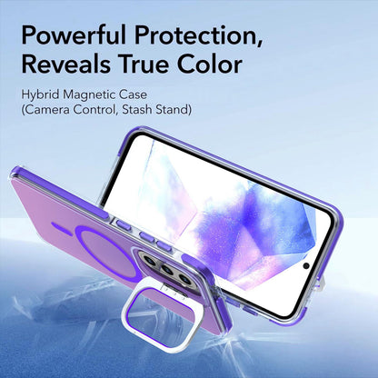 For Galaxy A36 / A56 / A37 5G Chameleon Gen2 Lens Cover Kickstand Magnetic Phone Case - Purple - EDA010048710D