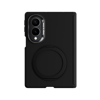 For Galaxy Z Fold8 5G ABEEL Lightweight Zero Skin Feel Magnetic PC Phone Case with Holder - Black - EDA010060401A