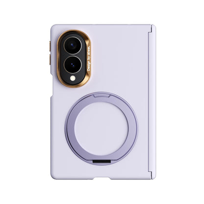 For Galaxy Z Fold8 5G ABEEL Lightweight Zero Skin Feel Magnetic PC Phone Case with Holder - Lilac Purple - EDA010060401E