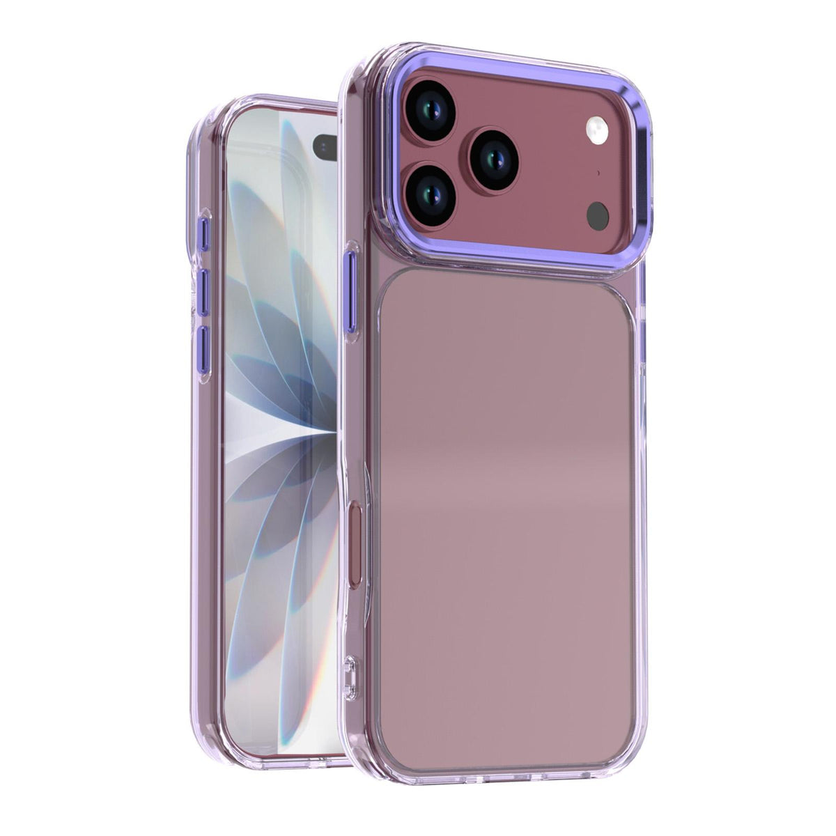 For iPhone 18 Pro Max Shine High Transparency Acrylic Phone Case - Purple - EDA010061701A