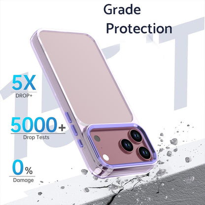 For iPhone 18 Pro Max Shine High Transparency Acrylic Phone Case - Purple - EDA010061701A