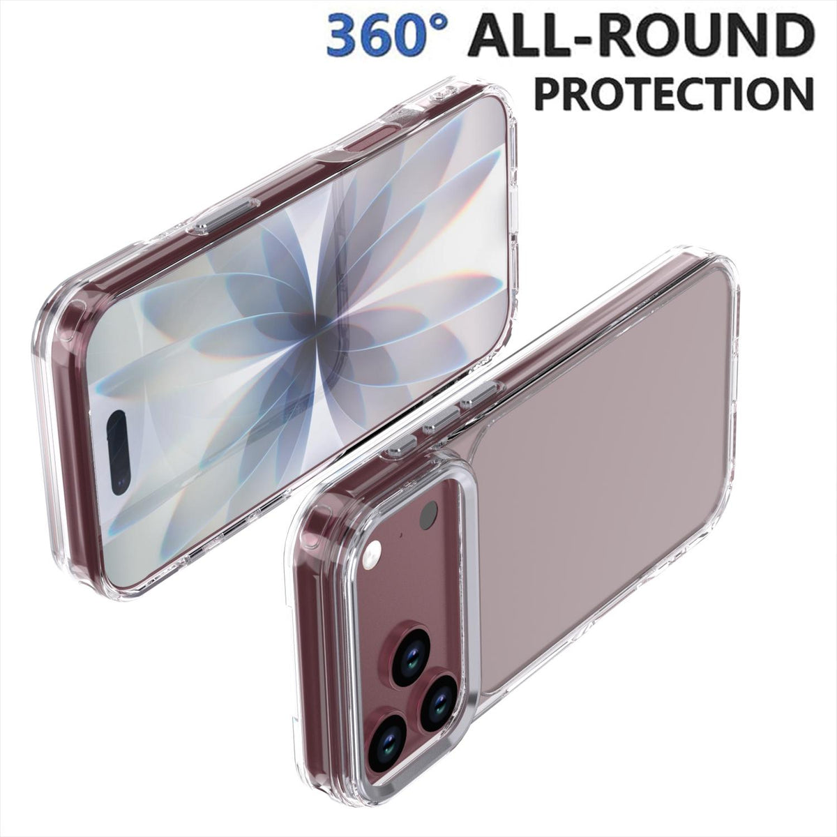 For iPhone 18 Pro Max Shine High Transparency Acrylic Phone Case - White - EDA010061701B
