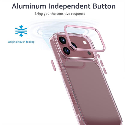 For iPhone 18 Pro Max Shine High Transparency Acrylic Phone Case - Pink - EDA010061701D