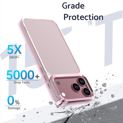 For iPhone 18 Pro Max Shine High Transparency Acrylic Phone Case - Pink - EDA010061701D