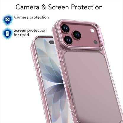 For iPhone 18 Pro Max Shine High Transparency Acrylic Phone Case - Pink - EDA010061701D
