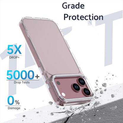 For iPhone 18 Pro Shine High Transparency Acrylic Phone Case - White - EDA010061702B