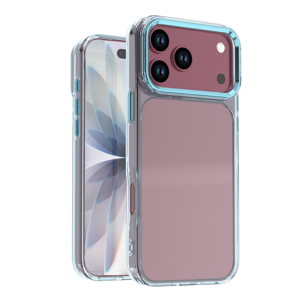 For iPhone 18 Pro Shine High Transparency Acrylic Phone Case - Blue - EDA010061702C