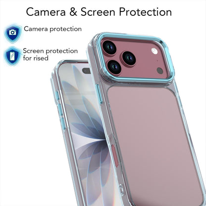 For iPhone 18 Pro Shine High Transparency Acrylic Phone Case - Blue - EDA010061702C