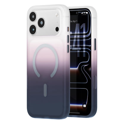 For iPhone 17 Pro Twilight Gradient Magnetic Phone Case - Snowy Scenery - EDA010067501C