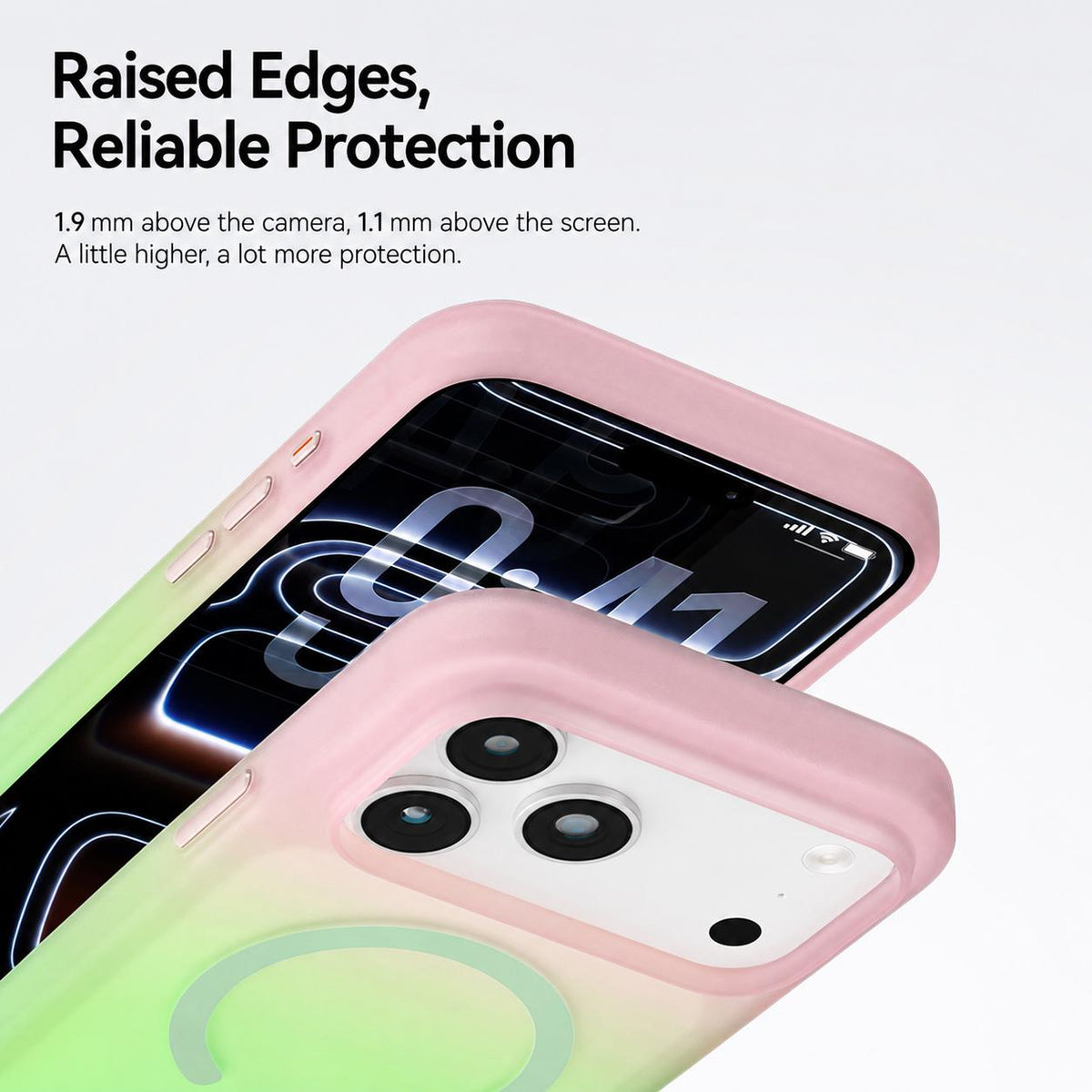 For iPhone 17 Pro Twilight Gradient Magnetic Phone Case - Snowy Scenery - EDA010067501C