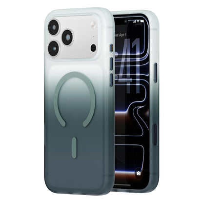 For iPhone 17 Pro Max Twilight Gradient Magnetic Phone Case - Winter Forest - EDA010067502A