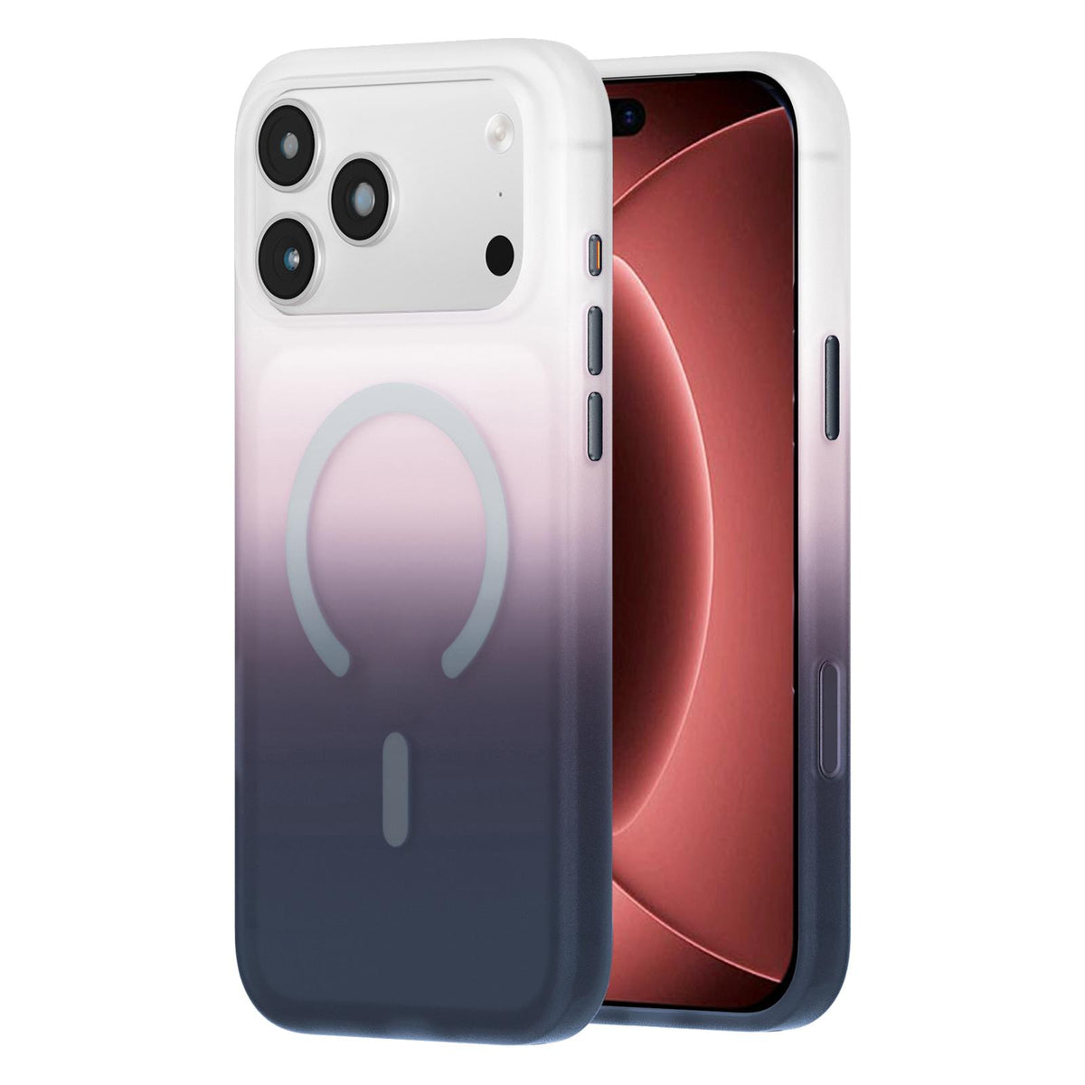 For iPhone 18 Pro Max Twilight Gradient Magnetic Phone Case - Snowy Scenery - EDA010067503C