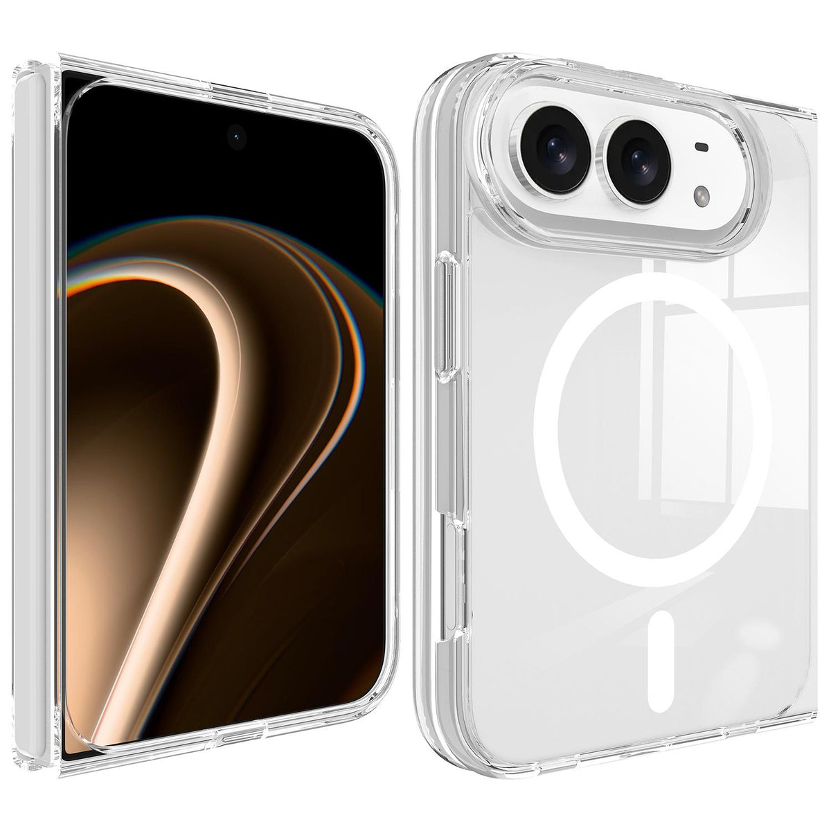 For iPhone Duo Scratchproof PC Transparent MagSafe Phone Case - Default - EDA010074801