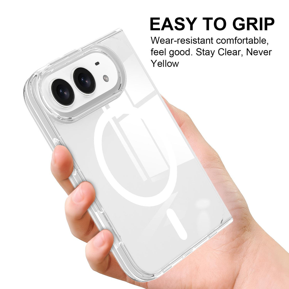 For iPhone Duo Scratchproof PC Transparent MagSafe Phone Case - Default - EDA010074801
