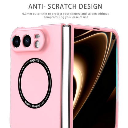For iPhone Duo Magsafe Magnetic Folding PC Phone Case - Pink - EDA010080901A