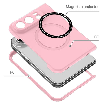 For iPhone Duo Magsafe Magnetic Folding PC Phone Case - Pink - EDA010080901A
