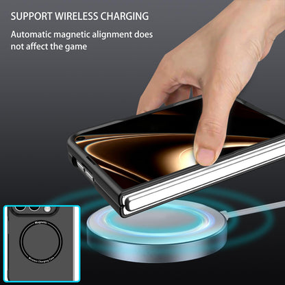 For iPhone Duo Magsafe Magnetic Folding PC Phone Case - Black - EDA010080901B